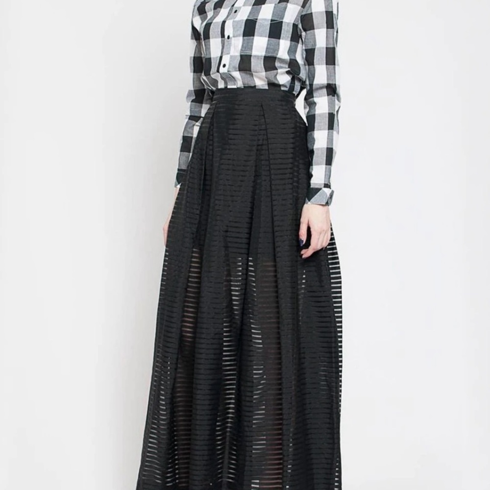 Eleven Paris: Elegant Black Maxi Skirt